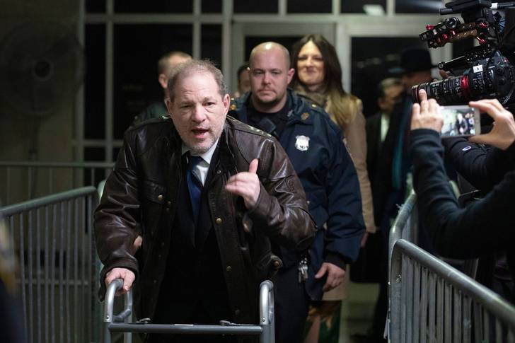 Harvey Weinstein at court on January 17th